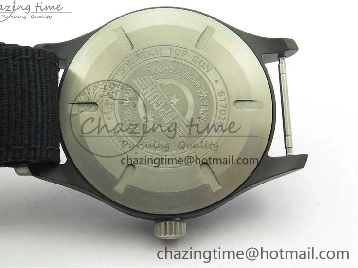 MIROTIME 0223 Pilot IW326901 Real Ceramic MK 1:1 Best Edition Black Dial On Nylon Strap MIYOTA FastDry 7126